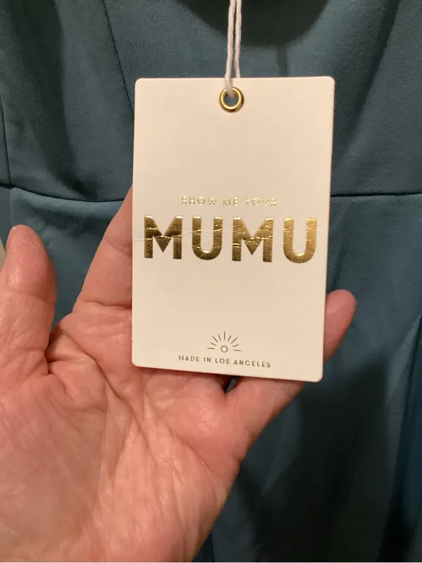 Show Me Your MuMu Sleeveless Midi Dress in Powder Blue - Image 4