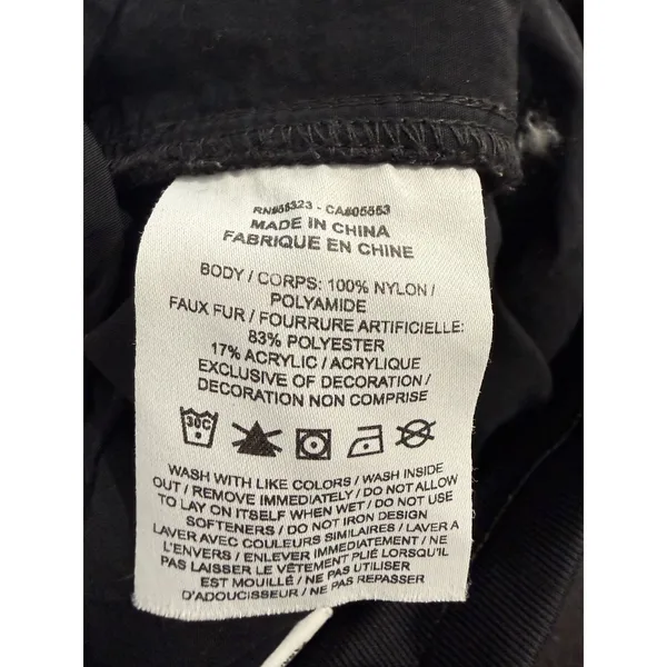 Nike Womens Sportswear Nylon Sherpa Trim Jogger Pants Black Small DQ6809-010 - Image 8