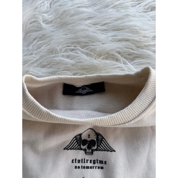 Civil Regime Cropped Sweatshirt Size Small - Image 9