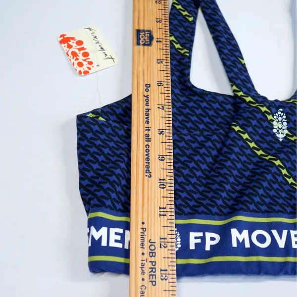 Free People FP Movement Never Better Sports Bra Women S Blue BlackActivewear NWT - Image 10