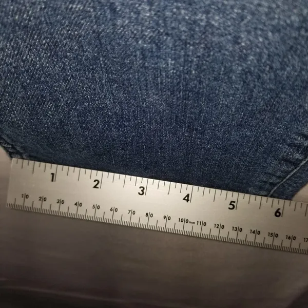GAP High Rise Vintage Slim Jeans Size 4R 27 Dark Villa Wash Blue Stretch Denim - Image 5