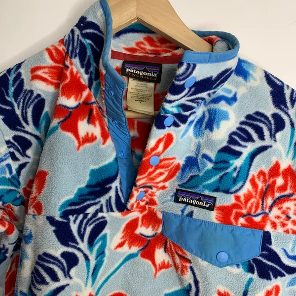 Patagonia Synchilla Snap-T Fleece Pullover Hawaiian Manoa Dusk Blue Small Rare - Image 6