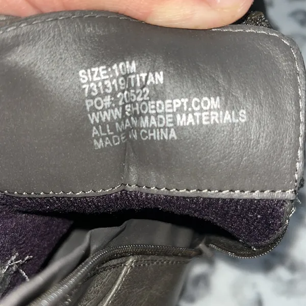 ID Required Boots Gray Size 10 - Image 7