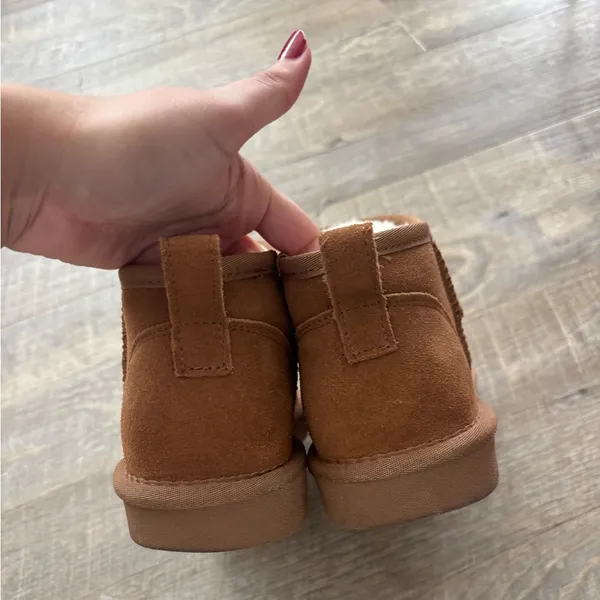Dream Paris FuzzyClassic Mini Boot Splash-Proof Slip-On Suede Snow Boots - Image 2