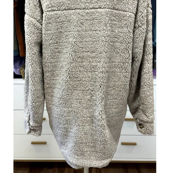 Thread & Supply Women's Tan Flagstaff Sherpa Over Sized Shirt Jacket S NWOT - Image 8