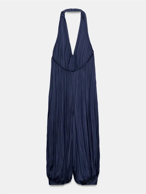 Zara zw collection satin open back jumpsuit - Image 7