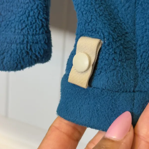 The North Face Med TKA 100 Full Zip Fleece Jacket Blue Women Two Tone Mock Neck - Image 5