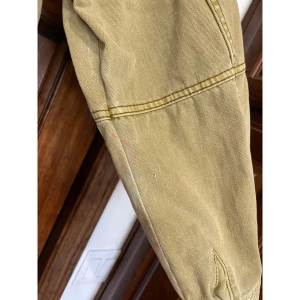 FREE PEOPLE Seize The Day Military Jacket ARMY OVERSIZED DRAW STRING M - Image 7