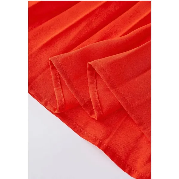 NEW Sleeveless Wrap V Neck Flowy Pleated Belted Midi Dress XL - Image 6