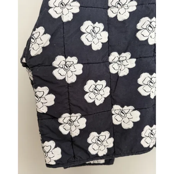 Free People Chloe Floral Quilted Jacket Night Blooms Women's Size Small - Image 9