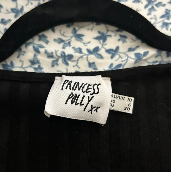 Princess Polly Black Crossover Top - Image 3