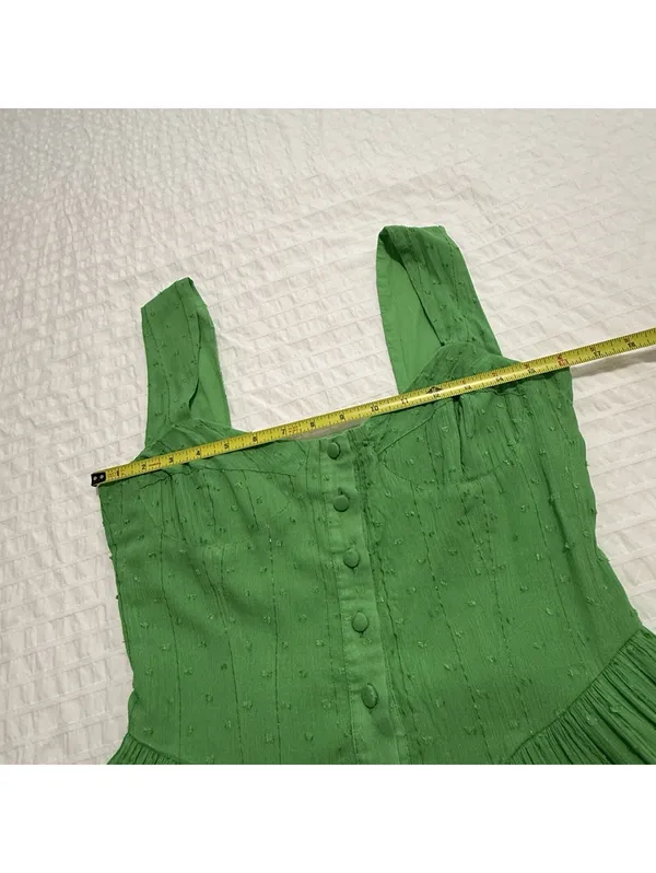 PQ Swim Everly Green Romper Mini Dress Sz XS / S Women’s Viscose - Image 5
