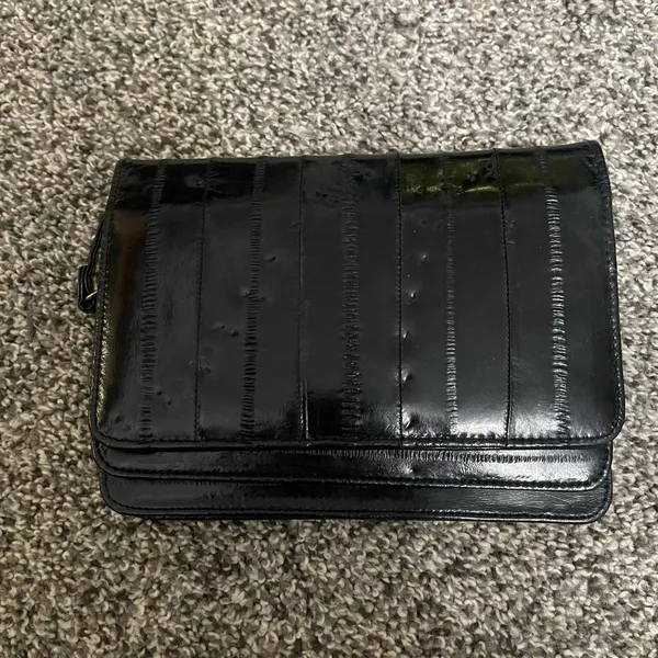 Black Shoulder Crossbody Wallet Bag Purse - Image 2