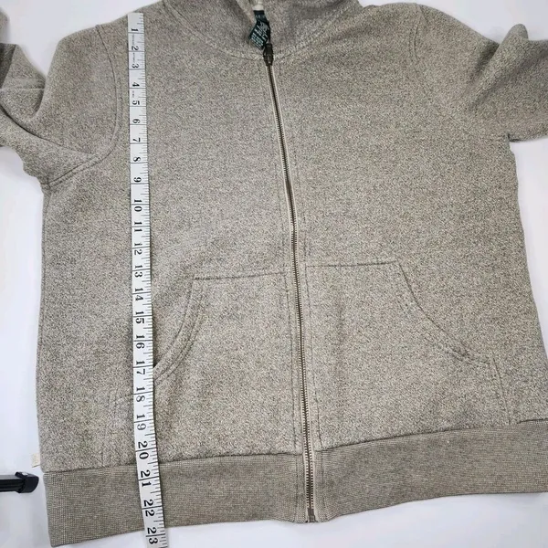 Lauren Ralph Lauren Sweatshirt S Heather Gray Hoodie Full Zip Cotton Blend VTG - Image 7