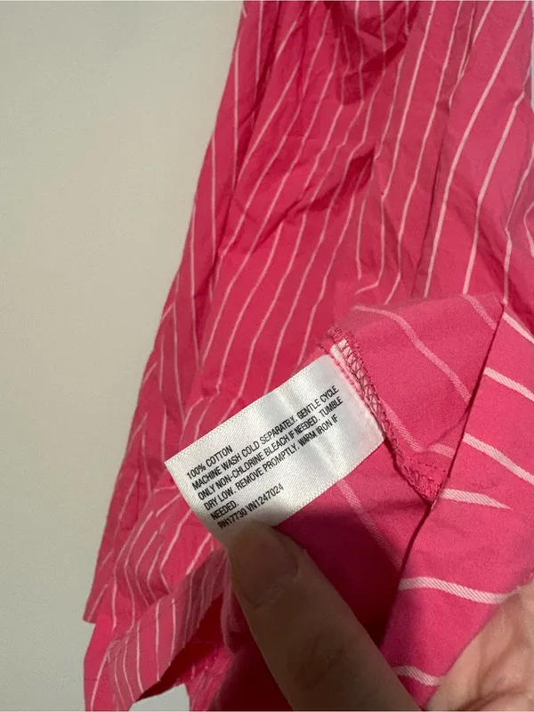 A New Day Sleeveless Shift Mini‎ Dress pin Striped Pink White Size medium - Image 5