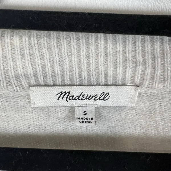 Madewell Merino Wool Alpaca‎ Blend Womens Biege Sweater Size Small Minimalist - Image 5
