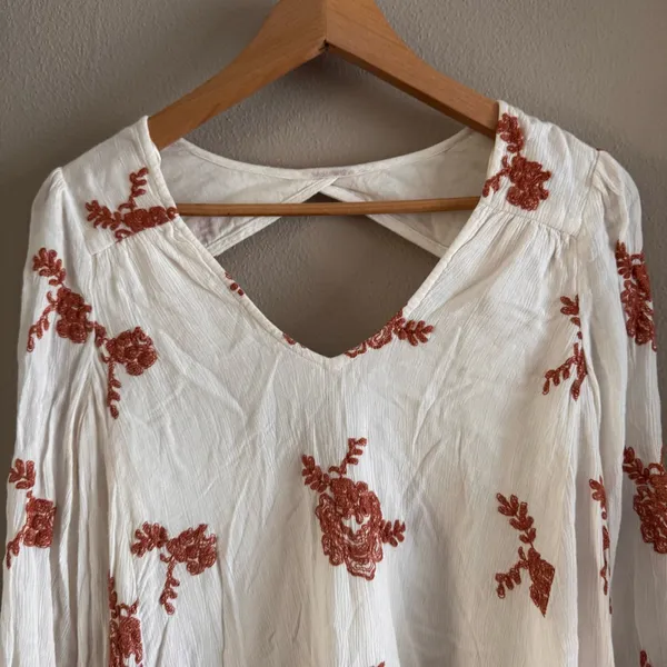 FREE PEOPLE Emma Embroidered‎ Mini Dress - Image 7