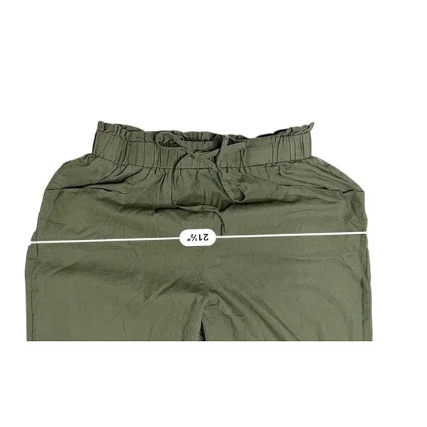 Shein Olive Green Jogger Balloon Ankle Pants LARGE Casual Preppy - Image 5