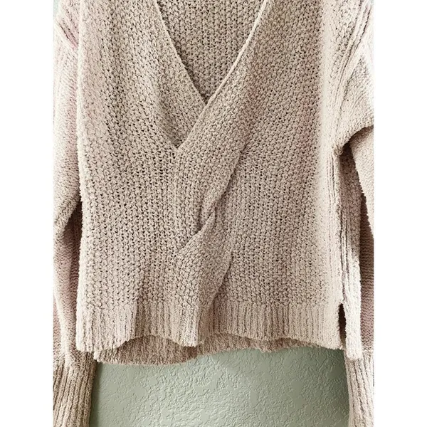 Free People Purple Coco V Neck Knit Sweater - Image 11
