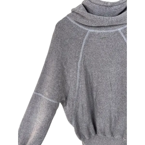 Prana Auberon Cowl‎ Neck Sweater Womens Small Grey Purple Long Sleeve Pullover - Image 7