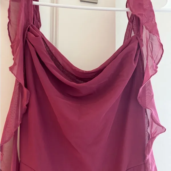 Cider NWT - Mesh Ruffle Hem Maxi Dress - Image 7