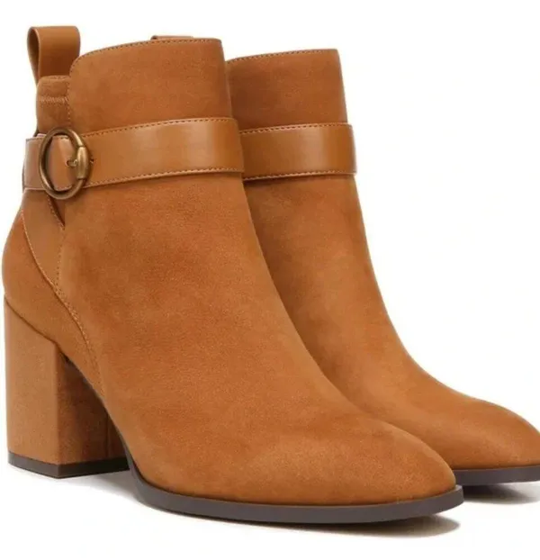 Vionic Tenley Block Heel Bootie Tan Size 7 - Image 2