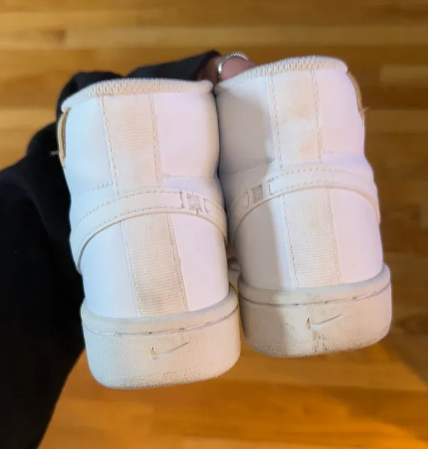 Nike White High Top Sneakers - Image 2
