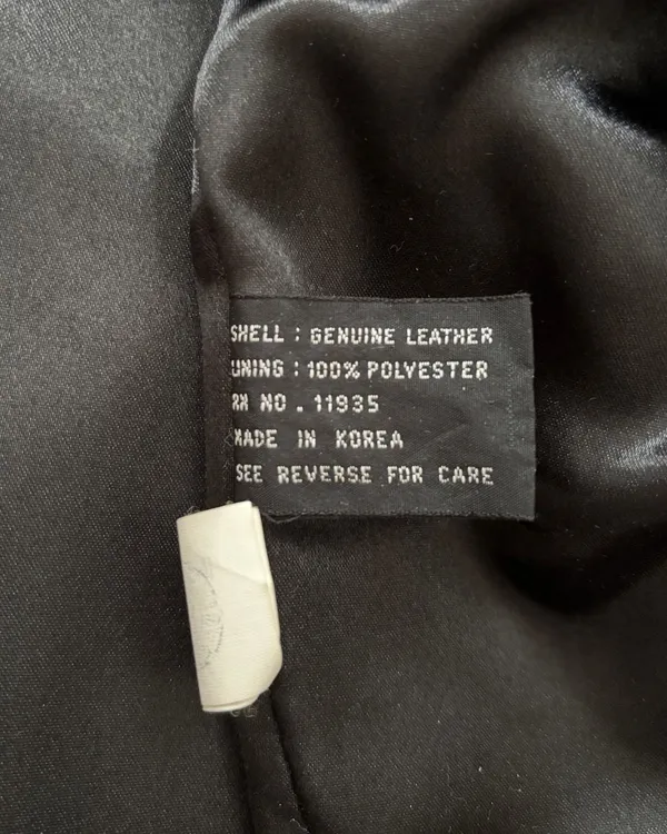 Jacqueline Ferrar Black Leather Trench Coat – Made in Korea - Image 11