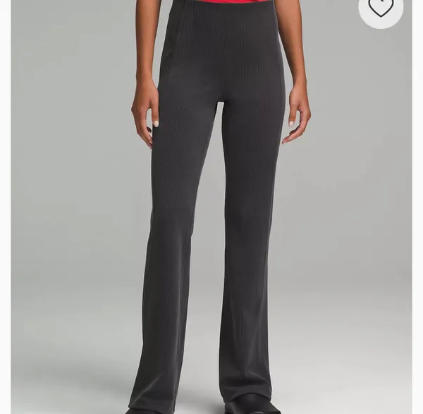 Lululemon Ribbed  flair pants - Image 2