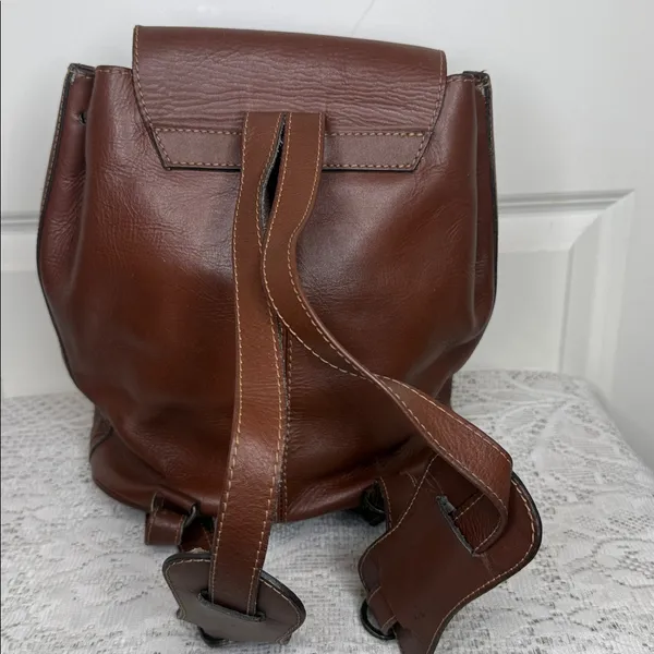 Leon Yamamoto brown leather backpack - Image 5