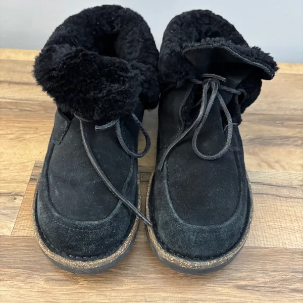 Birkenstock Bakki Suede Leather Lace Up Chukka Ankle Boot Bootie - Image 4