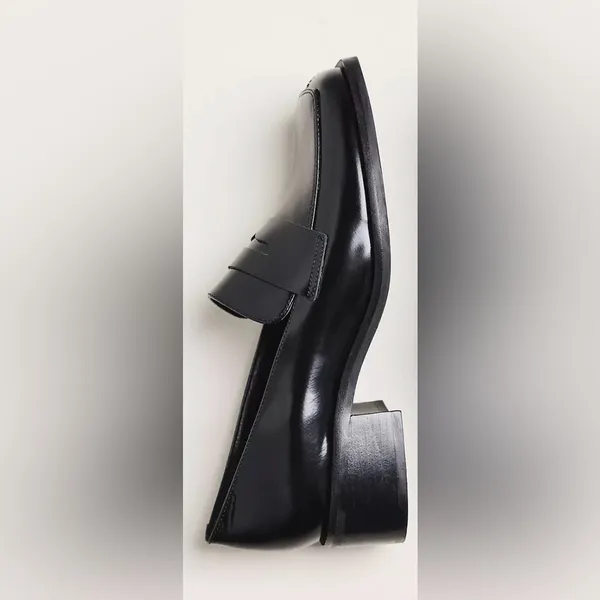 Zara Patented leather platform penny loafers - Image 2