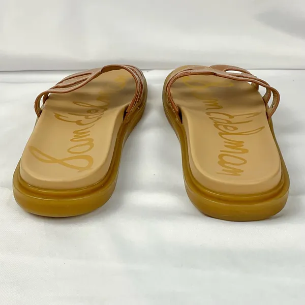 Sam Edelman Valeri Sandal Size 10 Brown Leather Slides Cushioned Footbed - Image 7