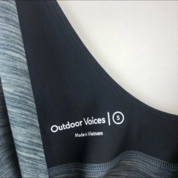 Outdoor Voices Freeform Leotard Bodysuit Grey S - Image 8