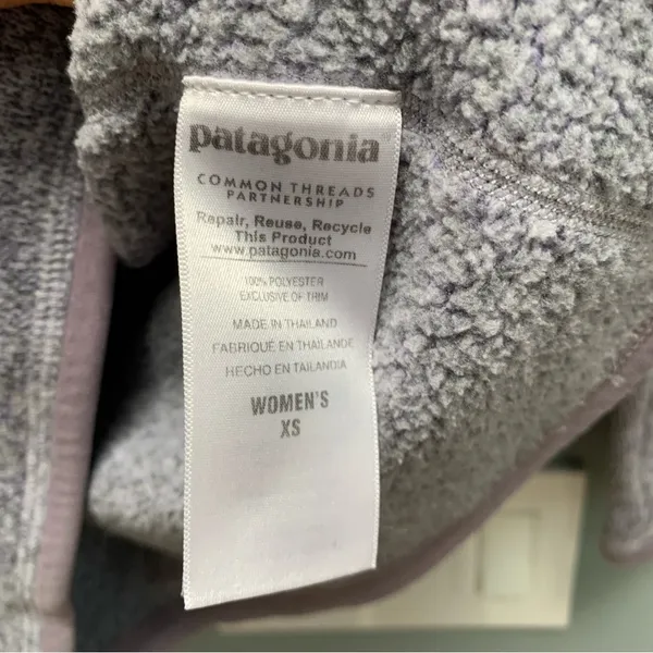 Patagonia Better Sweater Quarter-Zip Pullover Women's Purple XS - Image 8