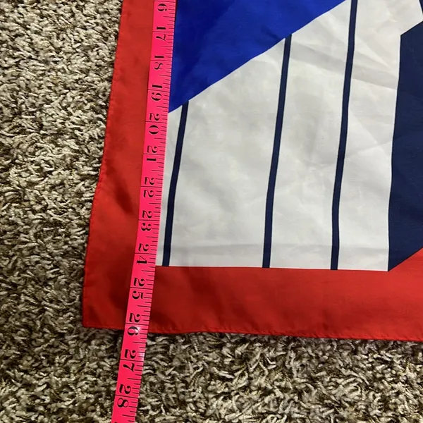 Di Nardo Scarf 20x26 red white and blue signed - Image 3
