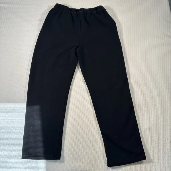 Pink Victoria’s Secret Women’s Medium Black Jogger Sweatpants Striped Logo - Image 7