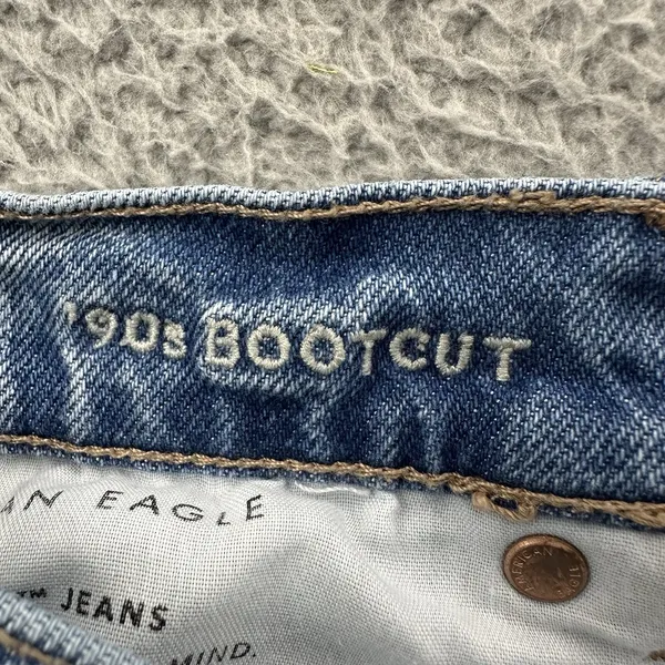 American‎ Eagle 90s Bootcut Jeans High Rise Boho Festival Stretch Women's 6 x 30 - Image 4