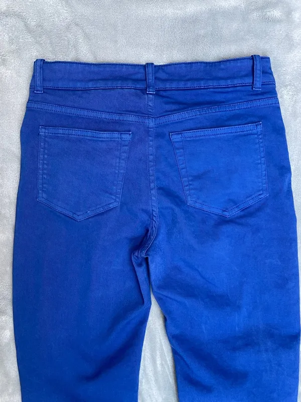 Loro Piana Royal Blue Denim Jeans Luxury Classic Nautical Coastal Preppy size 38 - Image 3