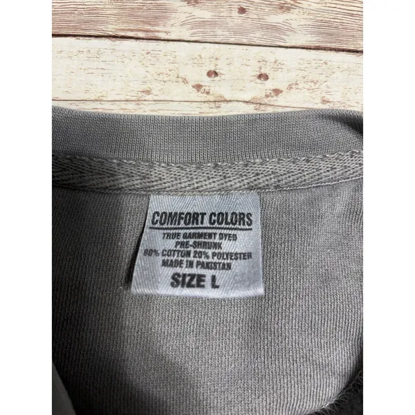 Comfort Colors Seaside Crewneck Sweatshirt Gray Size Large Pullover 30A Florida - Image 6