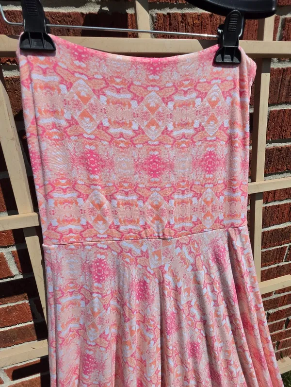 Victoria's Secret Strapless Floral Maxi Dress in Pink Medium - Image 5