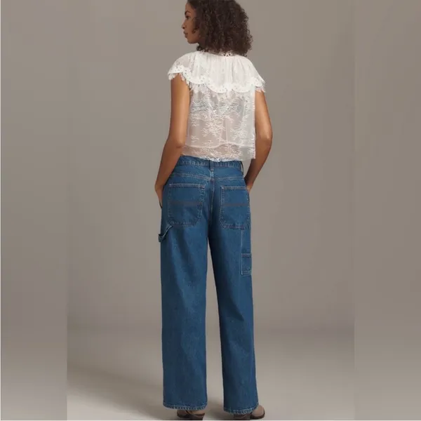 Reformation Diego Mid-Rise Baggy Utility Jeans 30 Cleary Anthropologie NEW - Image 3