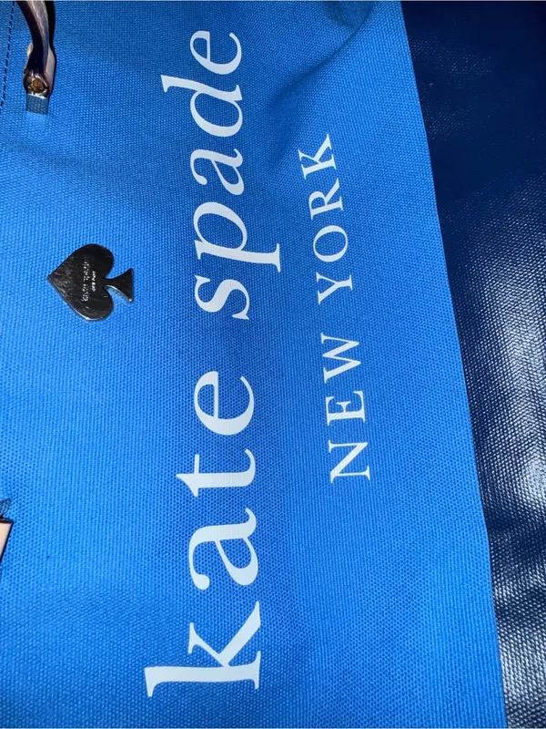 Kate Spade Francis Lott Street Tote Azure/Navy Blue - Image 14