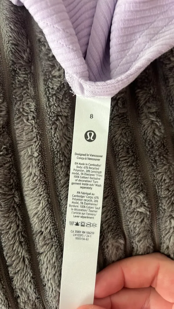 Lululemon Ribbed Softstreme Cropped Tank - Image 4
