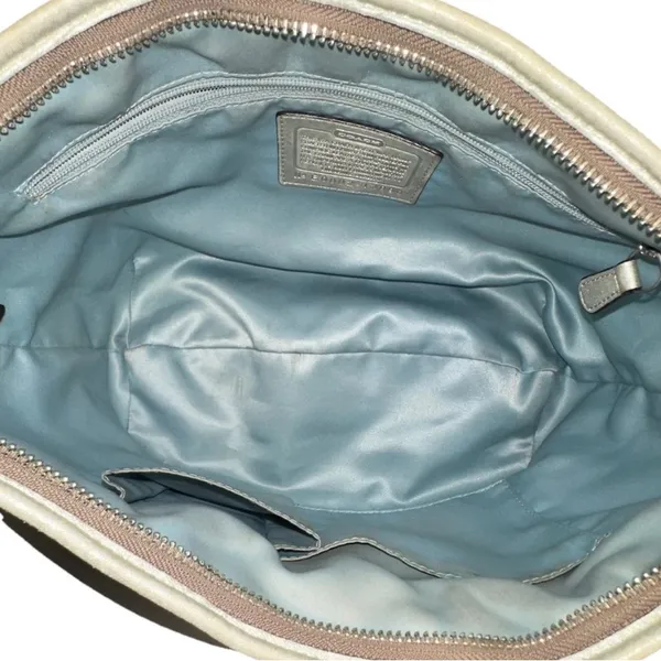 Coach • Vintage Gold Shoulder Hobo Ergo Pleated Purse • Leather Bag - Image 2