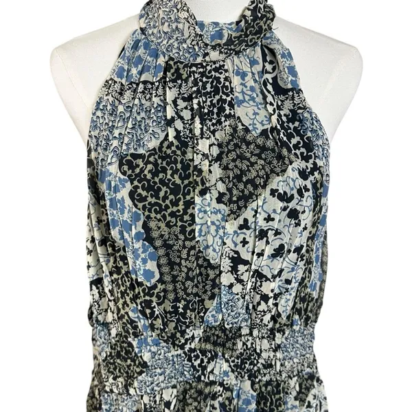 Anthropologie The Somerset Chiffon Maxi Dress in Black Floral Size XL NWT - Image 10