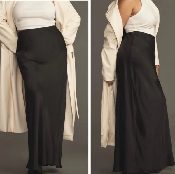 Anthropologie The Tilda Maxi Slip Skirt, Size XL - Image 2