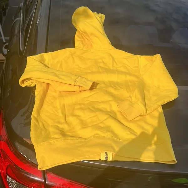 Gap Women’s golden yellow purple like Laker colored small hoodie - Image 3