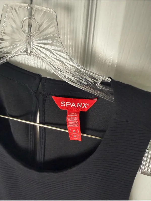 Spanx AirEssentials French Rib Jumpsuit in Black M - Image 4