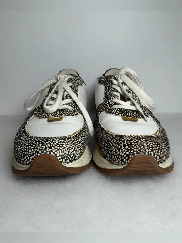 Madewell Sneakers Unisex Kickoff Trainer Leather Calf Hair Lace Up - Image 3